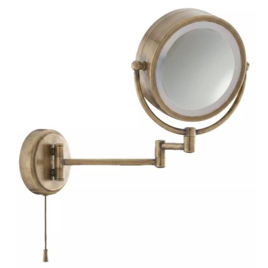 klasszikus allithato sminktukor furdoszoba lampa bronz rez allithato forgathato kerek kis tukor klasszikus rusztikus cottage provence 2.jpg